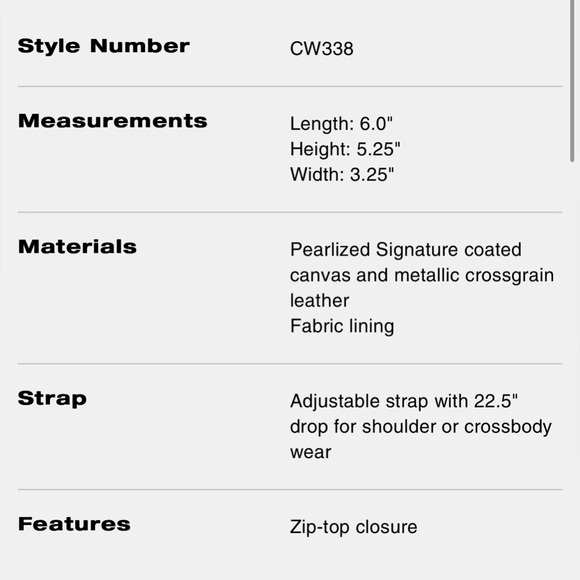 NWT Coach Crossbody Purse and ID Wallet Set! Black & Silver - Picture 5 of 13